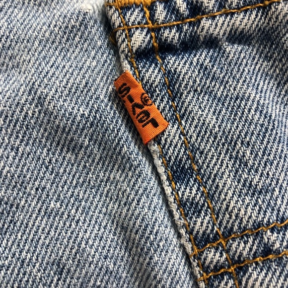 Levi's Light Blue Jean Shorts Orange Tag for Men - Picture 3 of 7